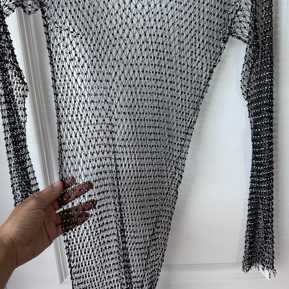 Festival Rhinestone Fish Net Dress - Picture 8 of 8